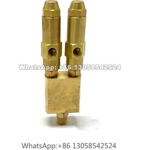 Brass Delavan Siphon Waste Oil Burner Nozzle with Double Nozzle Version, Waste Oil Nozzle, Used Oil Nozzle