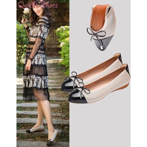 Quicheshoes 2021 Genuine Leather Spring Autumn summer Handmade Comfortable Shoes Women Loafers Soft Leather Women Flats Shoes