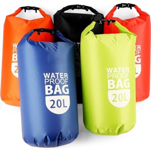 10L/20L PVC Dry Waterproof Floating Bag Roll Top Dry Bag Water Sports Storage Bag Lightweight Dry Sack