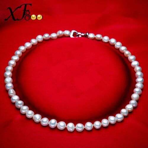 [XF800] Pearl Jewelry Fine Jewerly Baroque Freshwater Pearl Necklace Choker Necklace Natural Pearl Necklace For WomenCT007