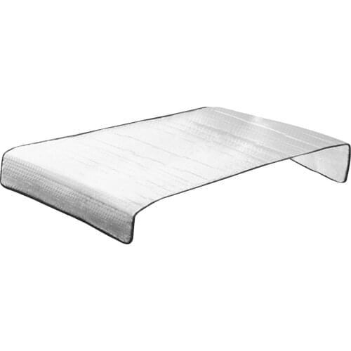 1pc Outside Air Conditioner Cover Aluminium Film Protective Cover For Air Conditioning Sun Shade Outdoor Protection Value