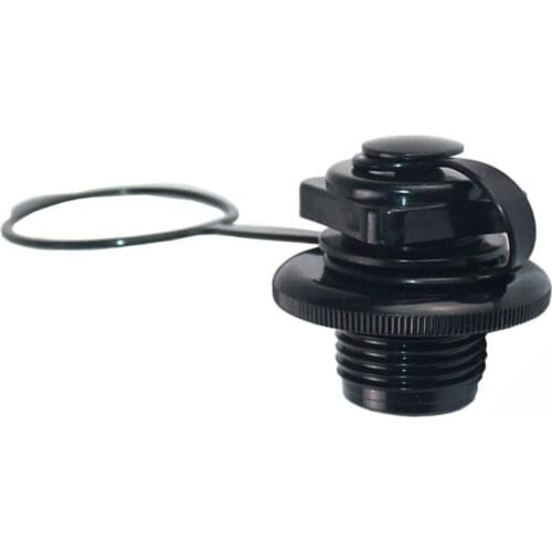 1Pc Boats Kayak Air Valve Caps Screw PVC fit for JILONG New Inflatable Boats Kayak Raft Airbed Dinghy Canoe Water Sports Black
