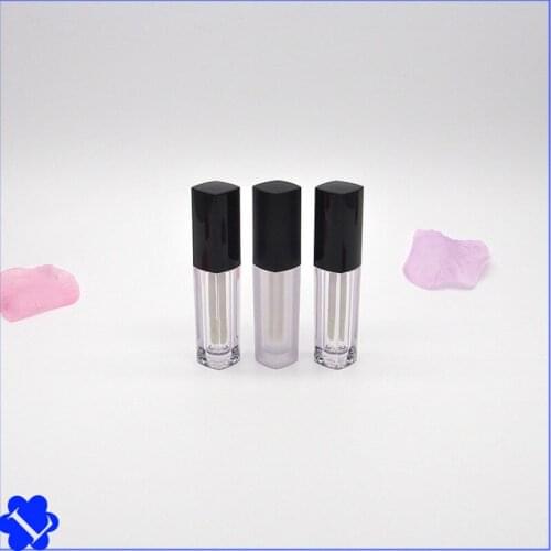 10pcs 2.5ml Empty Square Lip Gloss Tube Lips Balm Bottle Brush Container Beauty Tool Plastic Refillable Bottles Lipgloss Tubes