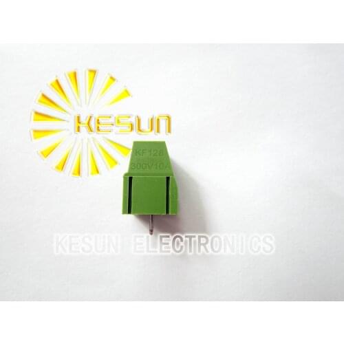 100PCS KF128-5.08-2P KF128 2Pin 5.08mm Straight Pin PCB Screw Terminal Block ROHS