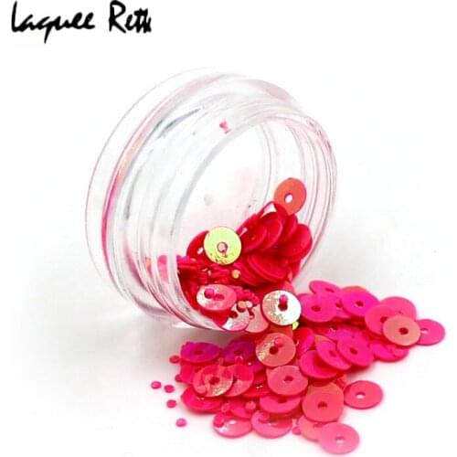 12 colors 3D Circular Nail Glitter Nail Art Decoration Glitter Manicure For Acrylic Nail Art UV Gel