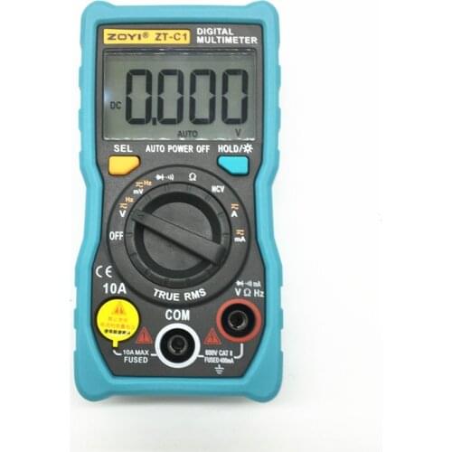 4000 Counts Digital Multimeter Electrical DMM Transistor Tester Capacitance Meter ZOYI ZT-C1