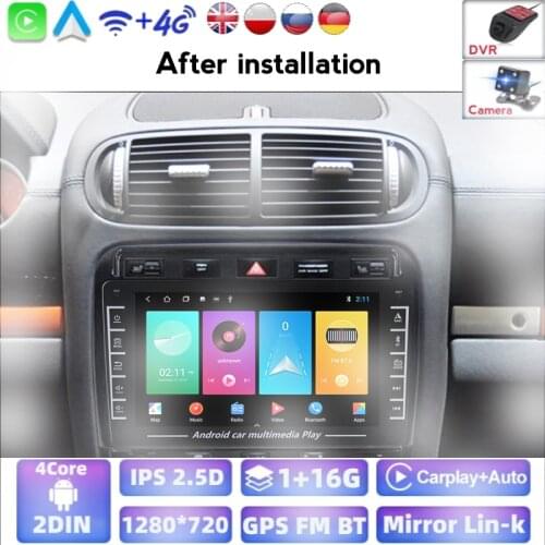 Android System For Porsche Cayenne 2002 2003 2004 2005 2006 2007 2008 200 2010 Car Stereo Radio Gps BT Player Support ADAS DVR
