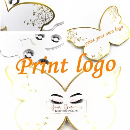 Four pairs round tray 1-50 pcs Butterfly Eyelash Packaging Box Wholesale Lashes Boxes Empty Eyelash Package Case 25mm Lashes