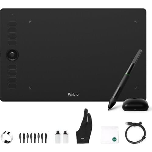 Parblo A610 Pro Graphic Drawing Tablet Supports Phones Android OS 8192 Pressure Sensitivity 10×6.25’’ Digital Drawing Design