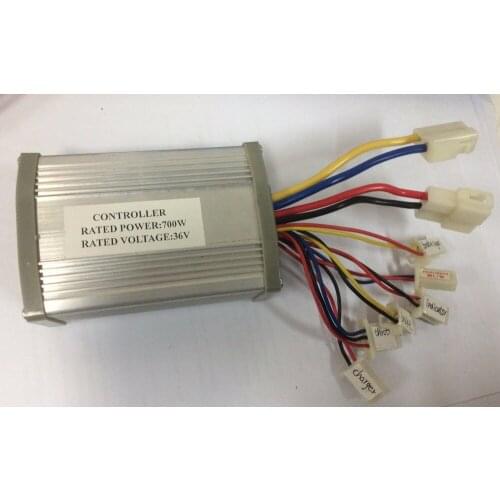 DC Brush Controller 24v36v48v800w For Electric Scooter Tricycle Bicycle Pedal Scooter Motorcycle Go Kart EV Aluminum Shell