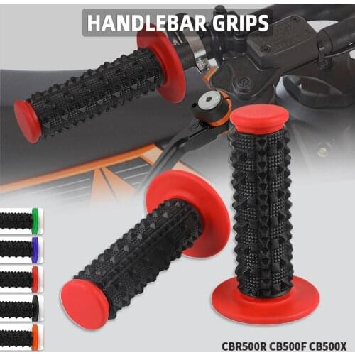 For HONDA CBR500R CB500F CB500X Motocycle Brake Handle bar Universal 22mm 24mm Motocross Rubber Handlebar grips bar End