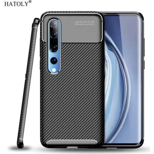 For Xiaomi Mi 10 Pro 5G Case Soft Silicone Shockproof Bumper Carbon Fiber Cover For Xiaomi Mi 10 Phone Case For Xiaomi Mi 10 Pro
