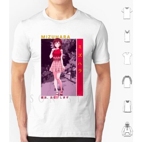 Mizuhara ( Chizuru Ichinose )-Kanojo , Okarishimasu ( Rental Girlfriend ) T Shirt Men Cotton Kanojo Okarishimasu