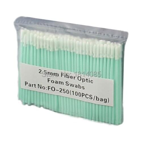 Hot Sale 2.5mm Foam Tipped Fiber Optic Cleaning Tools Swab, Fiber Optic Swab