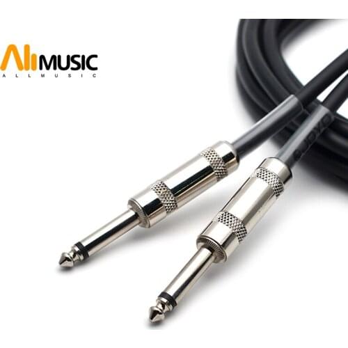 JOYO Instrument Cable CM-04 Shielded Mono Cable 6.3mm Male to 6.3mm Male plug 15ft Black