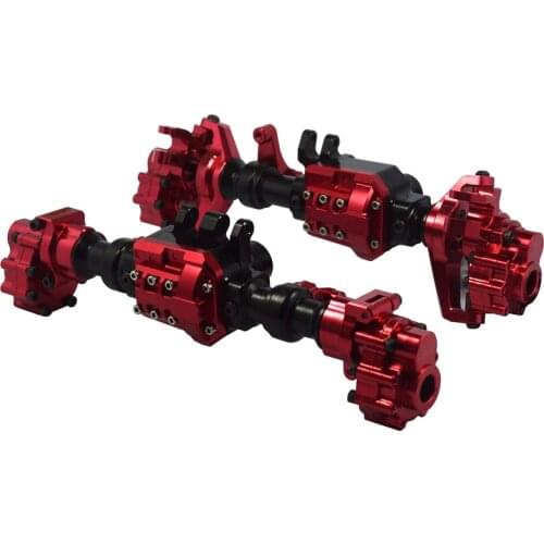 Aluminum front axle and rear axle sets assembly for 1/10 rc crawler traxxas trx-4 T4 remote control model car