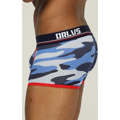 ORLVS Brand male underwear men boxer cueca tanga quick dry ropa interior hombre men boxer shorts breathable calzoncillo men