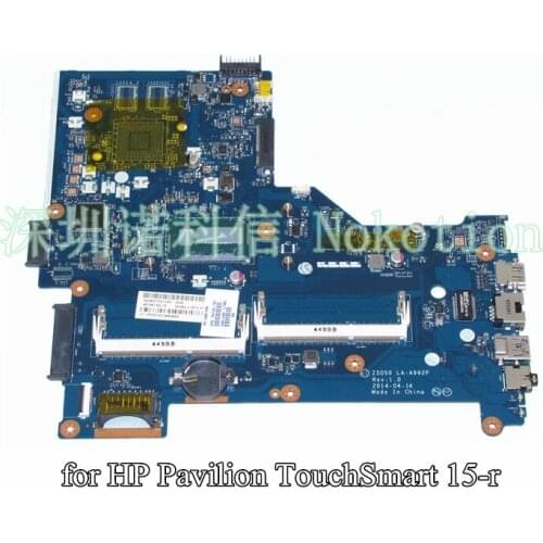 NOKOTION 764109-501 764109-001 ZSO50 LA-A992P For HP Pavilion TouchSmart 15-R laptop motherboard SR16Q I3-4010U
