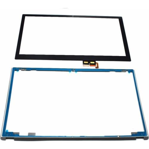 NEW 15.6" For Acer Aspire V5-571 V5-571P V5-571PG Touch Screen Digitizer Glass Replacement WITH Silver Frame
