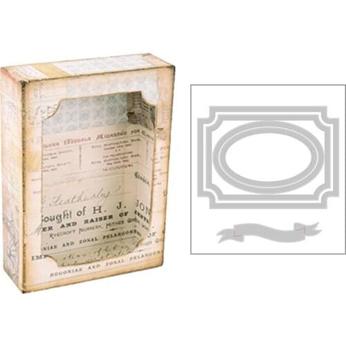 2020 New Rectangle Box Metal Cutting Dies and DIY Paper Die Cut Scrapbooking For Crafts Card Making No Stamps Sets