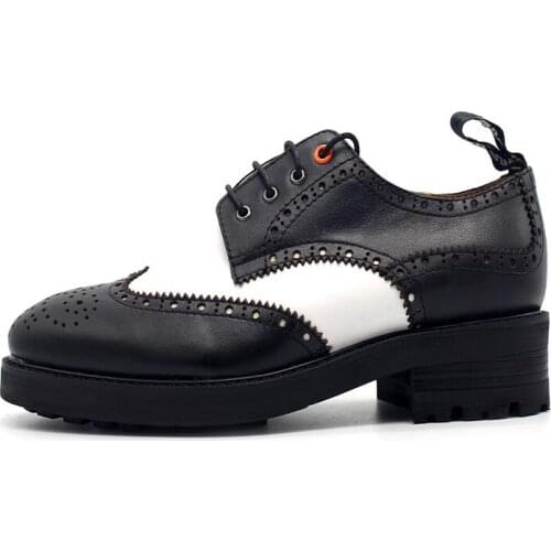 New carved handmade classics men shoes black brogue shoes lace up genuine leather fashion business shoes for men