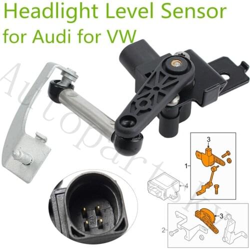 New Xenon Headlight Level Sensor 1K0941274C 1T0907503B For Audi A1 A3 A6 Q3 TT For Volkswagen Golf 5 6 Plus Passat Jetta Touran