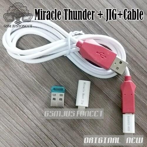 2019 original Nnws Miracle Thunder Dongle Miracle Thunder pro dongle +edl cable + jig no need miralce box and key