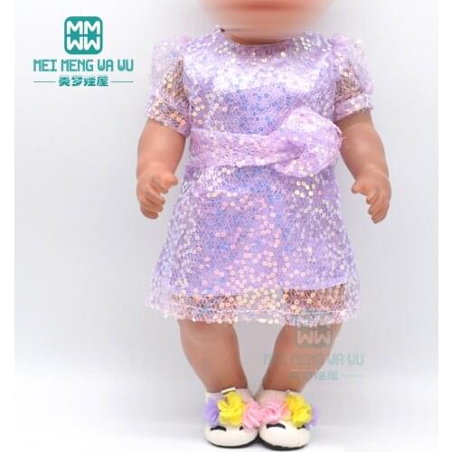 Fits 43cm-45cm toy new born doll clothes fashion T-shirt, Bow bowknot gauze skirt Christmas gifts for children