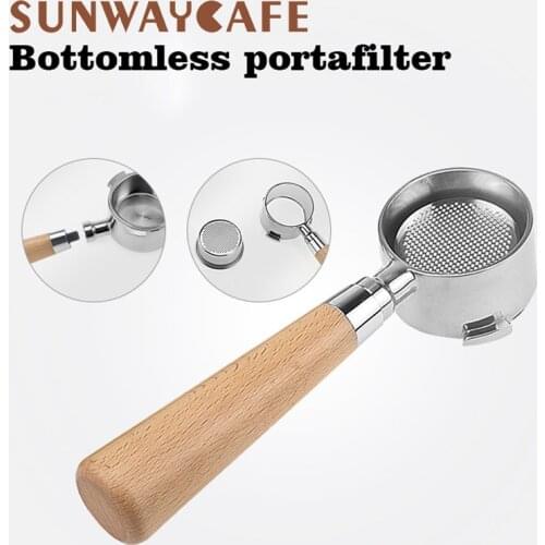 Coffee Bottomless Portafilter For Delonghi EC680/EC685 Filter 51MM Stainless Steel Replacement Filter Basket Coffee Accessories