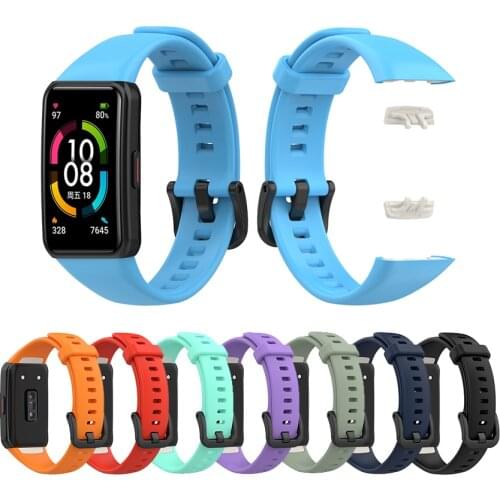 Silicone Strap for Honor Band 6 Smart Wristband Bracelet Replacement Watch Band for Huawei Honor Band 6 Strap Correa Accessories