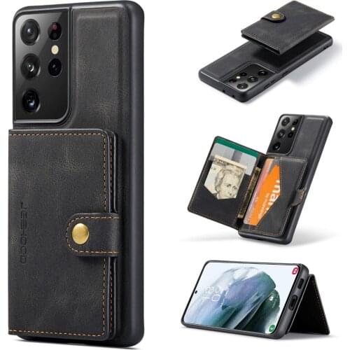Sumkeymi Magnetic Leather Wallet Case For Samsung Galaxy S20 FE Note 8 9 20 Ultra Note 10 Plus A12 A32 A42 A52 A51 A71 5G