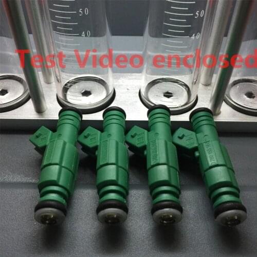 Test video enclosed 8 pcs "Green Giant " 440cc fuel injector 42lbs 0280155968 0280 155 968 for volvo audi TT s4 1.8T