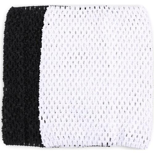 Tube top for girl child tutu dress hook material 9 "black white
