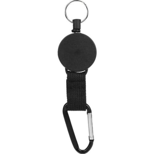 1Pc Wire Rope Camping Telescopic Burglar Chain Key Tactical Return Chain Key Keychain Retractable Ring Holder Key Outdoor M7N3