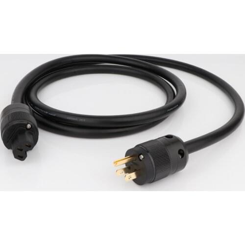 High Quality FP-314Ag OFC US Power Cord power cable HIFI AC Mains Power Cable with Gold Plated P078 Power Plug Power Iine