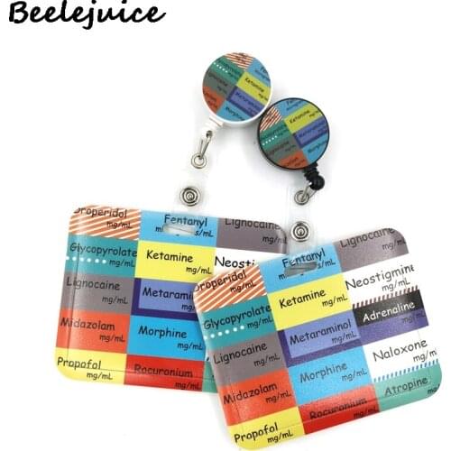 Doctor Nurse Medical Card Holder Lanyard Colorful Retractable Badge Nurse Doctor Student Exhibition ID Card Clips Badge Holder