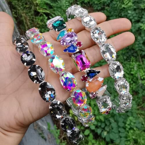 Shiny Princess Tiara Za Hairband Women Big AB Crystal Headband Gold Black Crown Head Piece Prom Hair Accessories Jewelry