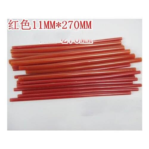 20Pcs Red Black Clear Transparent Hot Melt Glue Gun Adhesive Sticks 11mm x 270mm for Crafting Models