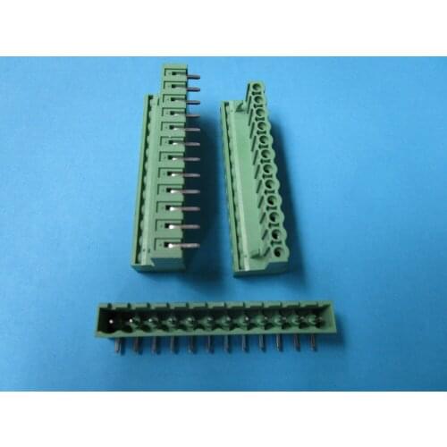 50 Pcs Close Angle 12pin 5.08mm Screw Terminal Block Connector Pluggbale Type