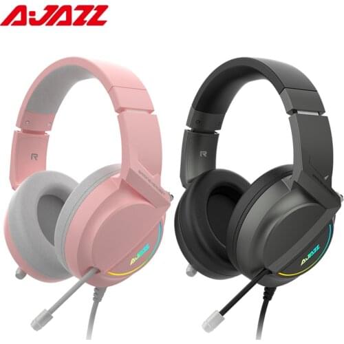 Ajazz AX365 7.1 Channel Surround Gaming Headset Noise Cancelling Retractable MIC Headphone Earphone Soft Ear Cups 50mm Drivers