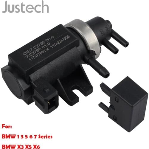 Justech Solenoid Valve For BMW 1 3 5 6 7Series X3 X5 X6 Turbo Pressure Boost Control Solenoid EGR Valve 7.22796.00.0 11747796634