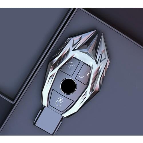 Alloy Metal Car Remote Key Bag Case Cover Shell For Mercedes Benz AMG W203 W210 W211 W124 W202 W204 W205 W212 W176 Car Styling