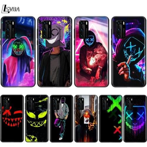 Artistic smoke For Huawei P Smart Z S 2021 Pro Plus 2018 2019 2020 Mate 10 20 20X 30 lite Pro Black Phone Case