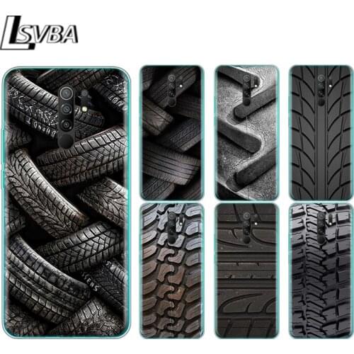 Tire Tread wheel Fashion Silicone Cover For Xiaomi Redmi Note 9 9A 9AT 9C 9S Pro Max 9T 8T 8 7 6 5 Pro 5A 4X 4 Phone Case
