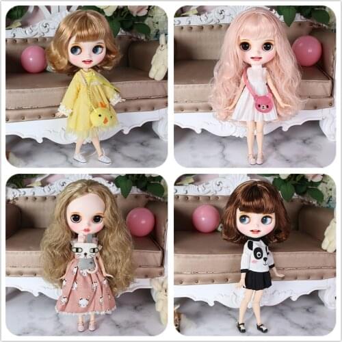 ICY DBS Blyth Doll hand painted matte face white skin suit doll with teeth lips eyebrows 30cm DIY BJD SD gift