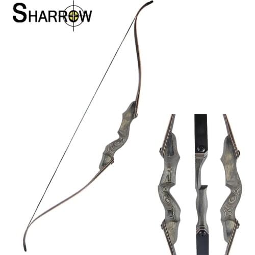 1set 60Inch Archery Recurve Bow 25-60lbs Technology Wood Handle and Laminated Limbs Traditional Bow For Outdoor Hunting Shooting