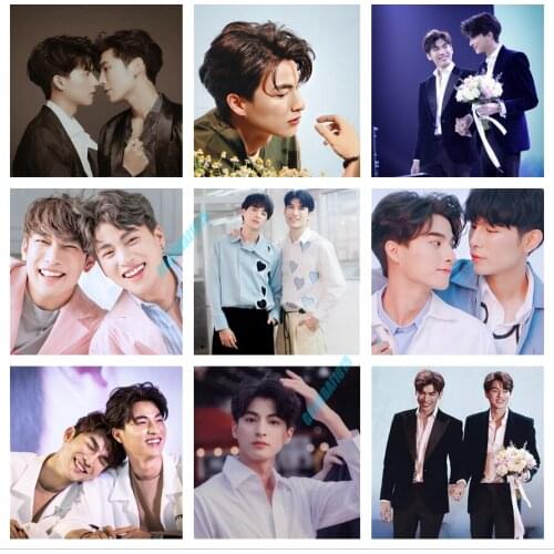 Diy 5D Embroidery Diamond Painting Full Drill Thai Actors Mew&Gulf Diamond Mosaic Cross Stitch Kits Girls Room Home Decor