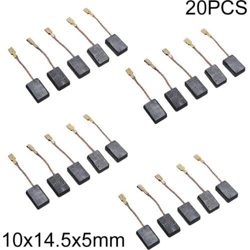 20pcs Motor Carbon Brushes For Angle Grinder Copper Wire Replacement Set