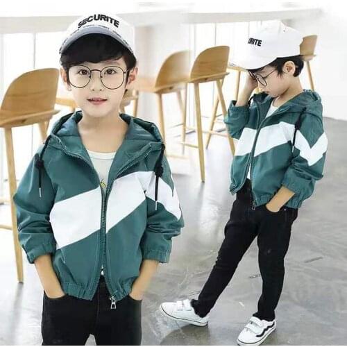 New Fashion Jackets Outwear 2 Color For Spring Autumn Baby Boys Clothing Hoodies Casual Jackets Coats 3-12 Year Kids Boy Coats