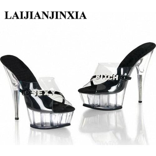 New 15cm High-Heeled Sandals Nightclub Pole Dancing Shoes Sexy Dance Shoes High Heels Nightclub Sandals Womens Shoes